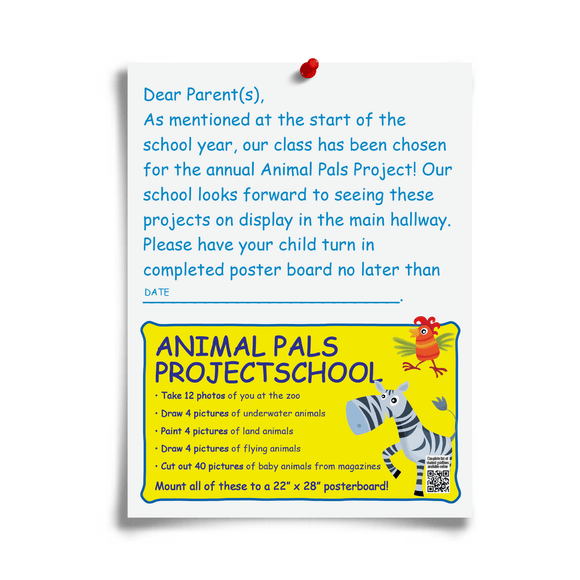 fake school note for parents from Prank-O